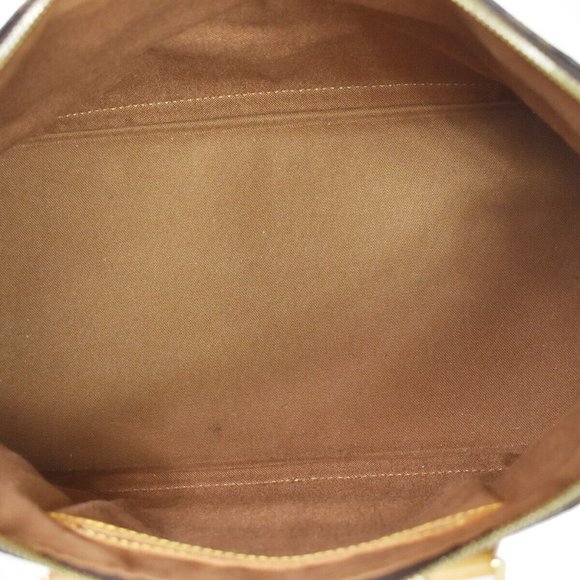 LOUIS VUITTON LV Logo Alma Hand Bag Monogram Leather Brown France - Picture 12 of 16